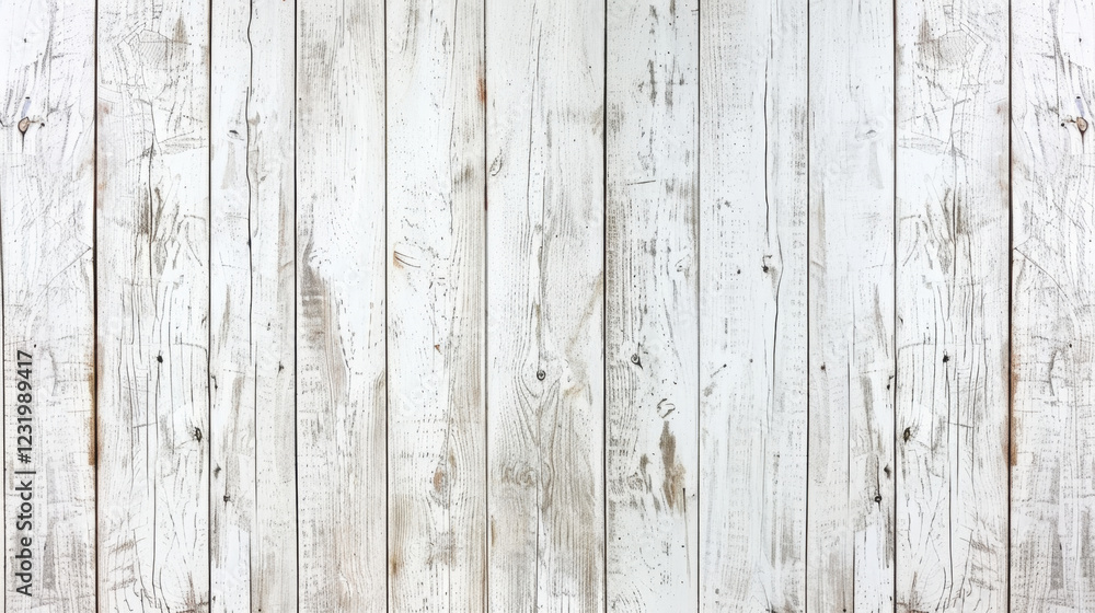 Poster white wooden planks with rustic texture create serene background. weathered look adds charm and char