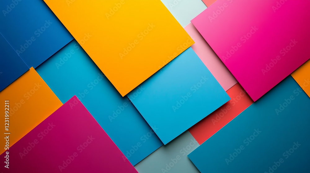 Poster abstract vector squares background. the template is ready to accommodate your text