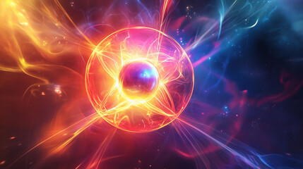 Obraz premium A breakthrough in nuclear fusion sustains stable plasma for an extended period, marking a significant advancement in scientific and technological progress.