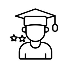 Star Student Vector Icon