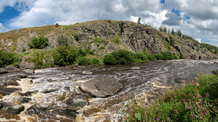 Howler Threshold on the Iset River, Kamensky city district, Sverdlovsk region