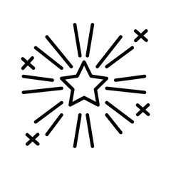 Firework Display Vector Icon