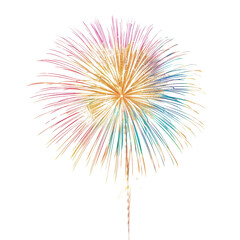 Obraz premium A vibrant explosion of multicolored fireworks lighting up the night sky, perfect for celebrations, holidays, and special events.