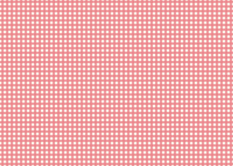 ギンガムチェック柄のシンプルでシームレスなパターン背景 ピンク