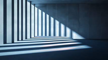 Obraz premium Future Light and Shadow Corridor