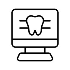 Dental X-ray Film Vector Icon
