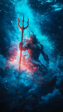 Oceanic Deity: Trident Bearer