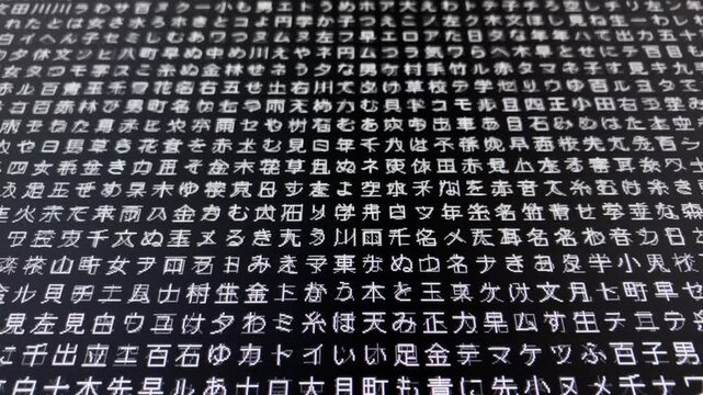 コンピュータ空間のランダムな文字列・さまざまな文字を含むデータベース・エンコードされたプログラム内のデータセット・数学的計算・大規模言語モデル・機械翻訳・日本語・ビデオ