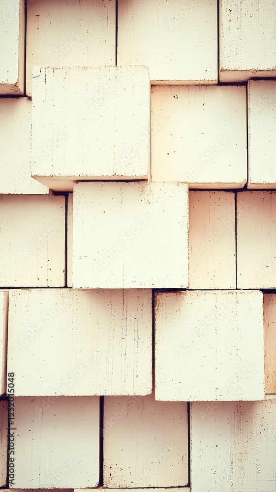 Poster abstract beige blocks pattern modern architectural texture geometric wall background