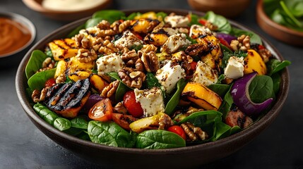 Grilled Vegetable Feta Salad