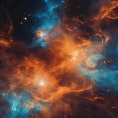 Fototapeta premium Vibrant Cosmic Nebula
