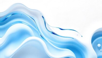 Fluid motion abstract digital art blue tones minimalist style close-up aesthetic design