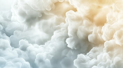 Explore the beauty of a cloudy abstract texture in shades of silver and white with striking metallic accents and ample copy space. Generative AI