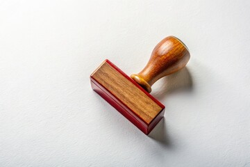 High-resolution royalty-free stock photo: white background, rubber stamp for aerial photography. Perfect for office & business supplies.