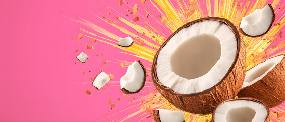 coconut are a healthy food. And it is a useful fruit.