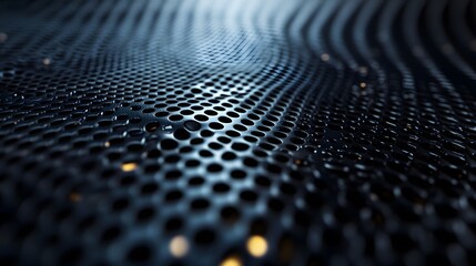 Sleek Carbon Mesh Background: A High-Tech Fabric Experience with Unique 4K AI Imagery