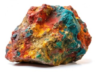 Raw rock formations command attention against a stark white backdrop, showcasing unique textures in urban exploration photography.