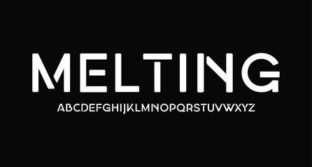 Sports minimal tech font letter set. Luxury vector typeface for company. Modern gaming fonts logo design 
