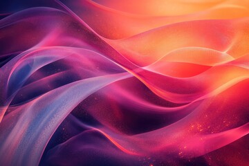 Dynamic abstract shapes flowing into a digital presentation screen, with soft gradients, glowing accents, and sleek modern textures adding depth and movement.
