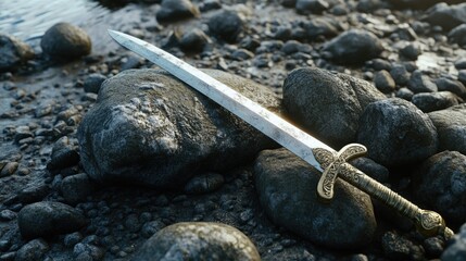 Sword on Rocks