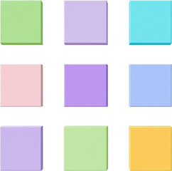 colorful block paper 