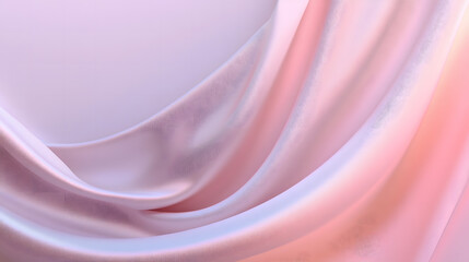 Obraz premium Soft pink satin flows gently, creating a sense of elegance and calm.