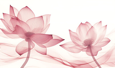 Fototapeta premium flowers and leaves in pictures illustrator2D