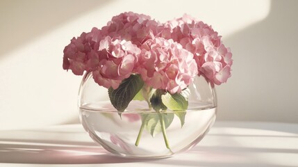 Pink Flower Arrangement on Table