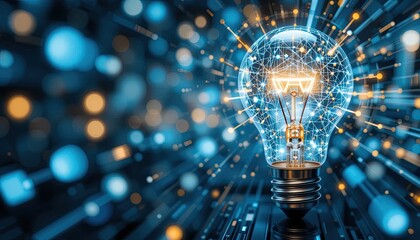 Bulb Image A striking representation of innovative breakthroughs in technology, illuminating the pathway to effective and smart marketing strategies for businesses.uu