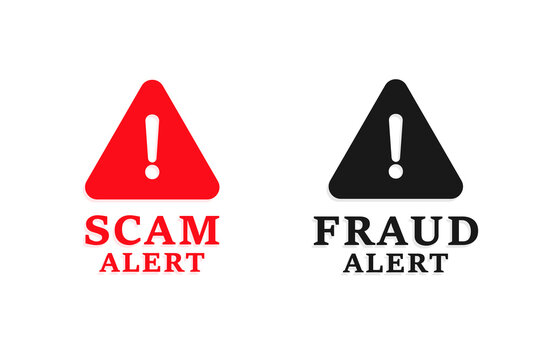 Scam and fraud alert background keep your online data safe