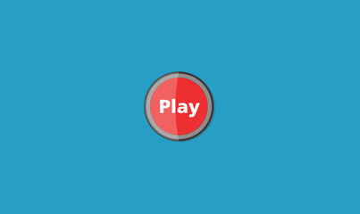Play button vector image