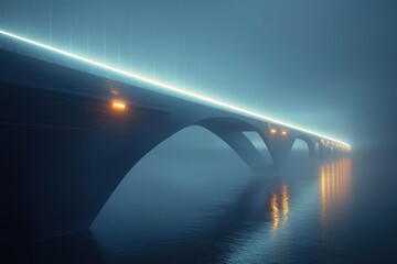 Obraz premium Geometric wave patterns in a serene blue ocean, where the waves are perfectly symmetrical, creating a calming, rhythmic design. The ocean is smooth a