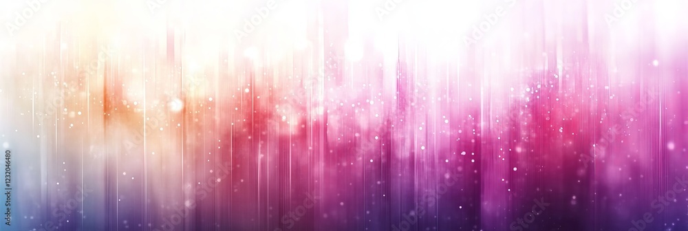 Poster abstract background colorful spectrum light rays, vibrant bokeh effect and white copy space.