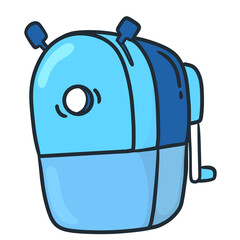 Blue Hand Crank Pencil Sharpener