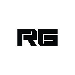 RG monogram logo design letter text name symbol monochrome logotype alphabet character simple logo