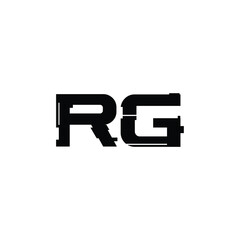 RG monogram logo design letter text name symbol monochrome logotype alphabet character simple logo