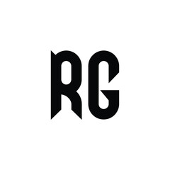 RG monogram logo design letter text name symbol monochrome logotype alphabet character simple logo