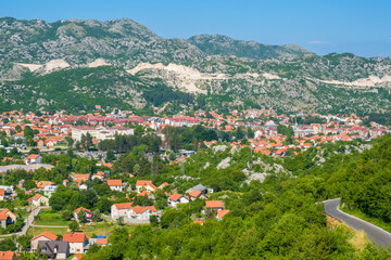 Naklejka premium Rooftop of Cetinje. Montenegro