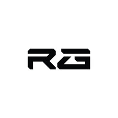 RG monogram logo design letter text name symbol monochrome logotype alphabet character simple logo