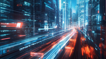 Naklejka premium Vector banner of mobile technology