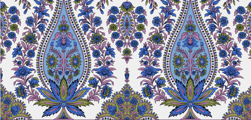 textile paisley style dark color boarderBeautiful Traditional Colorful Border For Textile Digital Prints Suits And Sarees