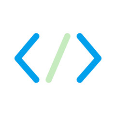 Obraz premium coding duo tone icon