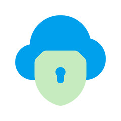 secure data duo tone icon