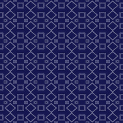 Japanese stitch Sashiko embroidery indigo white abstract artwork seamless geometric pattern printed background fabric wallpaper hand drawn line

