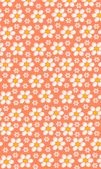 Blooming midsummer meadow seamless pattern. Plant background for fashion, wallpapers, print. A lot of different flowers on the field. Liberty style Trendy floral design, white seamless floral pattern