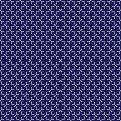 Japanese stitch Sashiko embroidery indigo white abstract artwork seamless geometric pattern printed background fabric wallpaper hand drawn line

