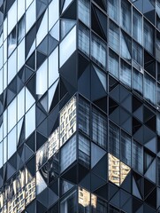 Fototapeta premium Tall Skyscraper with Many Windows
