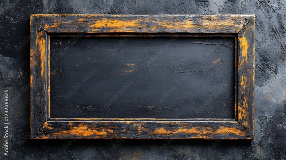 Poster grunge wooden frame with distressed surface and moody atmosphere vintage rustic and abstract backgro