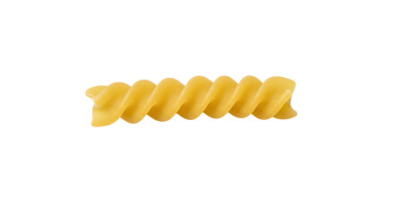 Fusilli pasta PNG. yellow fusilli pasta top view png. Italian fusilli pasta flat lay isolated. Italian cuisine and food
