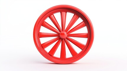 Red Wheel: A Symbol of Progress and Motion